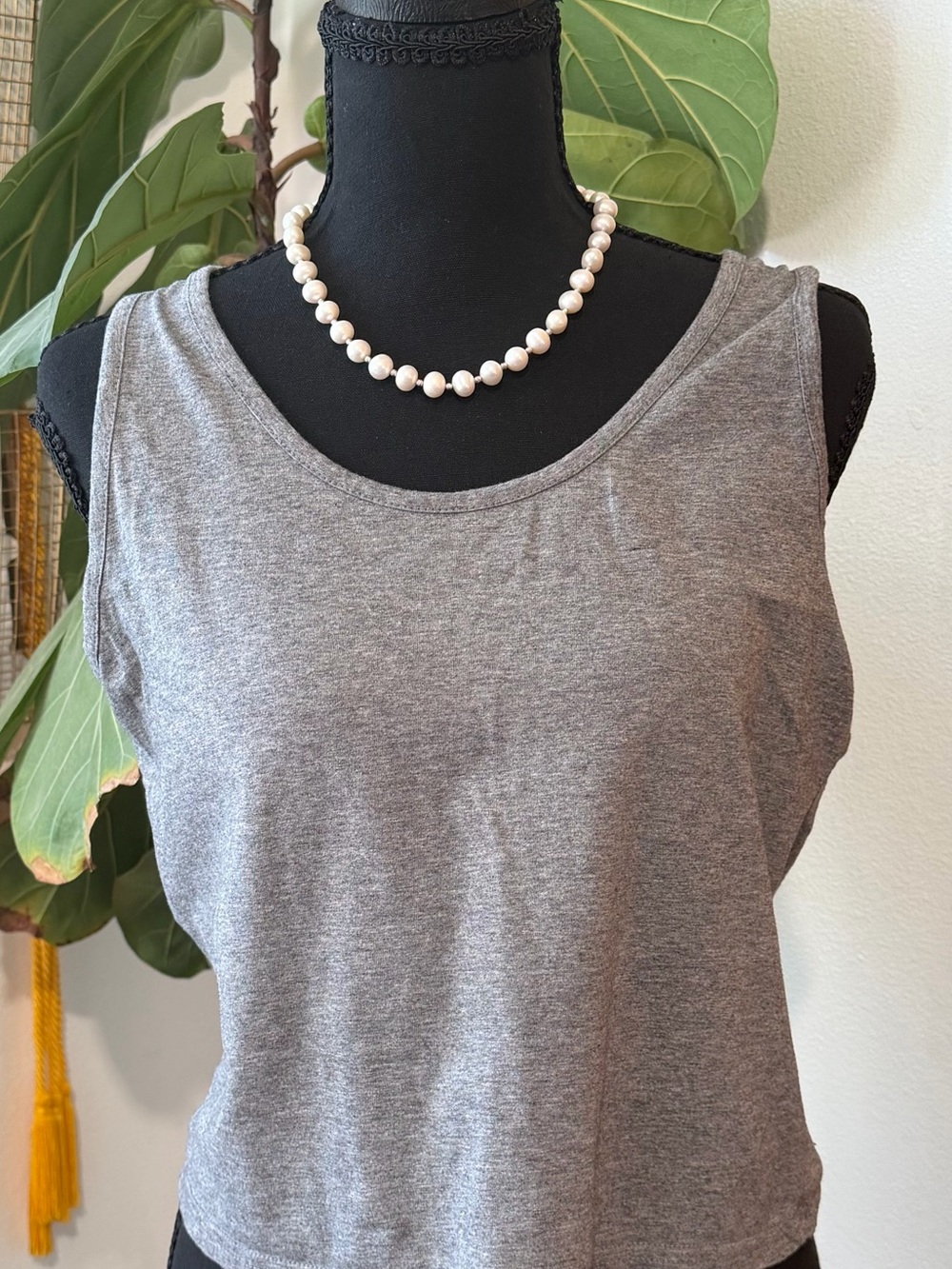 Women’s Grey Scoop Neck Tank Top - Classic Everyday Staple